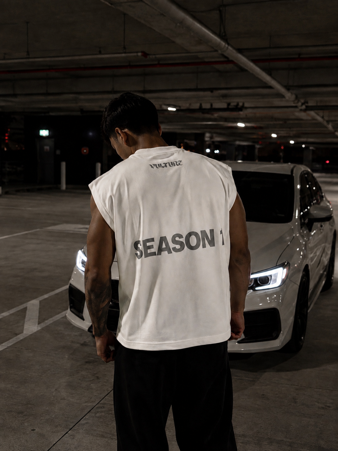 “WAKE” Sleeveless (VOID WHITE)