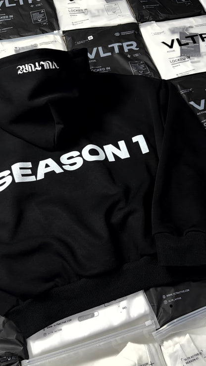 SEASON 1  Hoodie ‘UMBRA’ black (PRE-ORDER)
