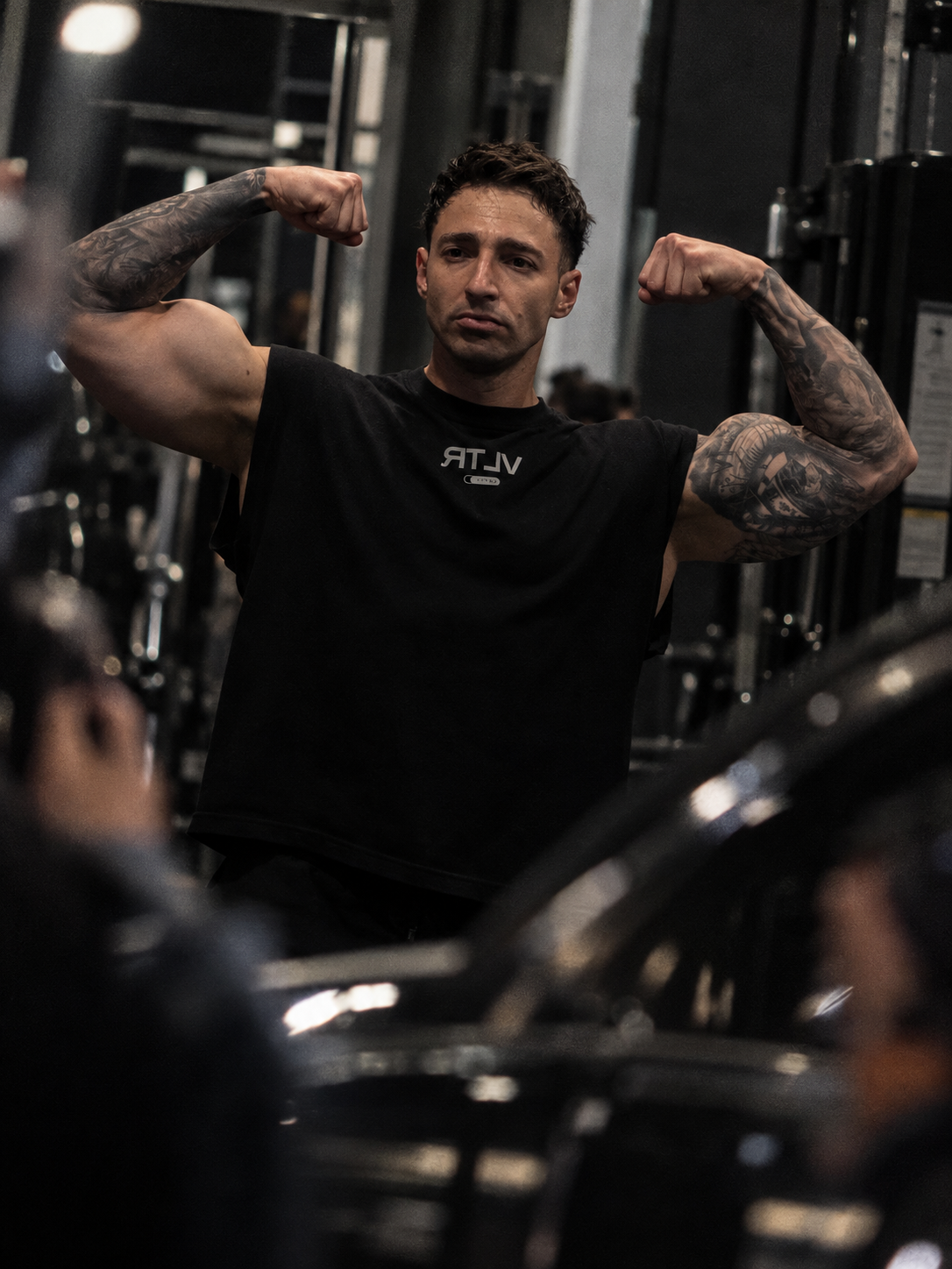 “WAKE” Sleeveless (ABYSS BLACK)