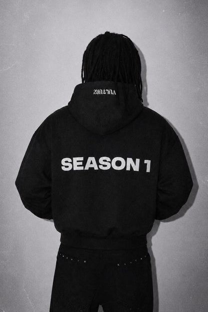 SEASON 1  Hoodie ‘UMBRA’ black (PRE-ORDER)