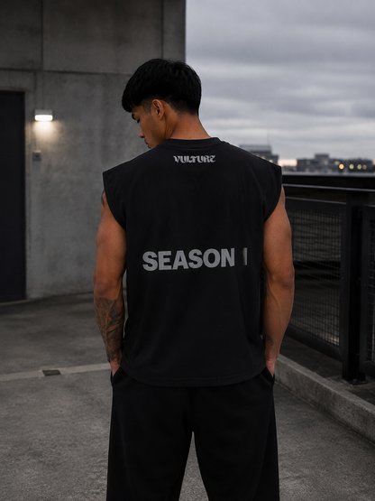 “WAKE” Sleeveless (ABYSS BLACK)